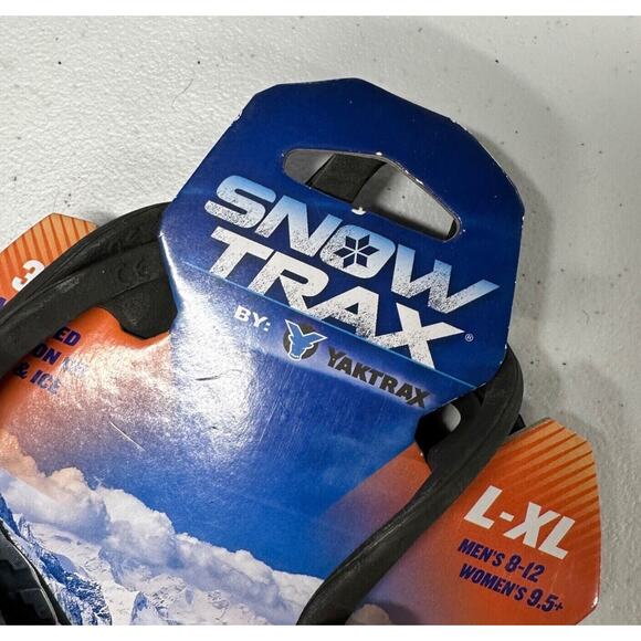 Snow Trax By YakTrax Traction Gear for Shoes & Boots Size L-XL Men 8-12; Wmn. 9+ - Picture 3 of 3